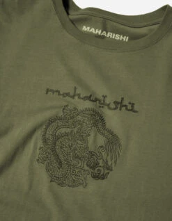 Maharishi 5242 Thar Dragon Embroidered T-Shirt Olive 12 Maharishi 5242 Thar Dragon Embroidered T-Shirt Olive -Maharishi Shop aw24 5242 Olive 40