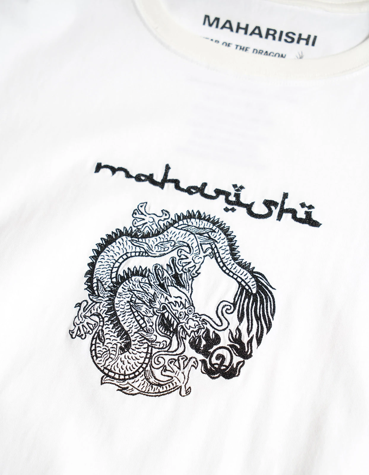 Maharishi 5242 Thar Dragon Embroidered T-Shirt White 5 Maharishi 5242 Thar Dragon Embroidered T-Shirt White - Image 5