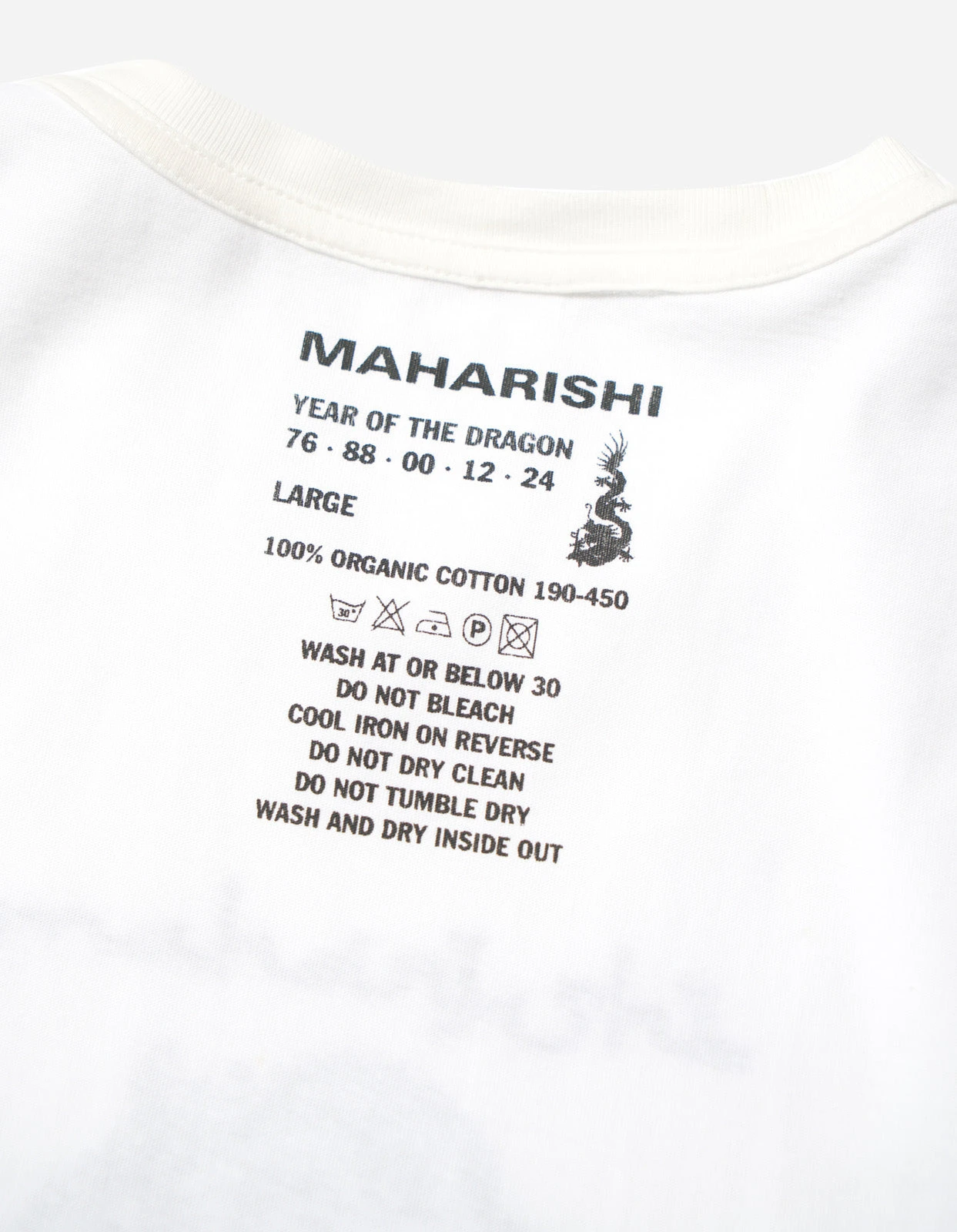 Maharishi 5242 Thar Dragon Embroidered T-Shirt White 8 Maharishi 5242 Thar Dragon Embroidered T-Shirt White - Image 8