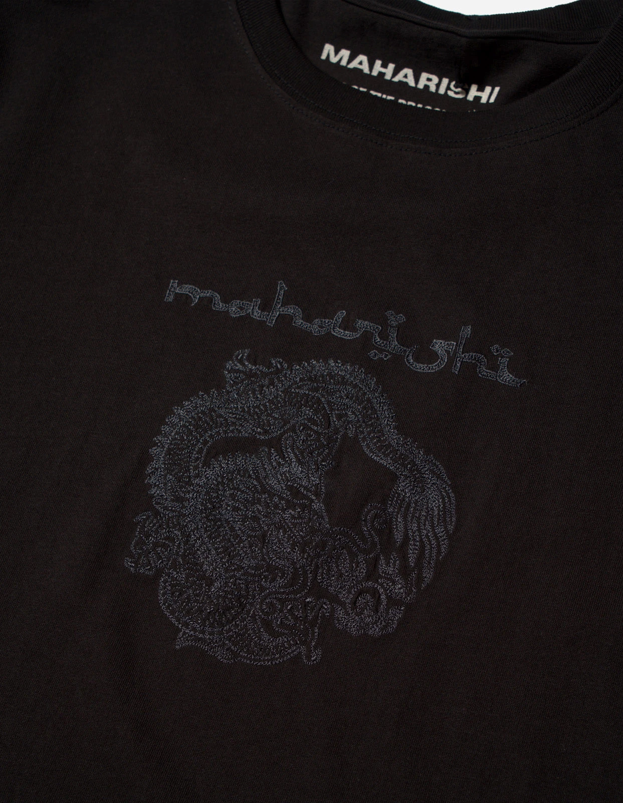 Maharishi 5242 Thar Dragon Embroidered T-Shirt Black 4 Maharishi 5242 Thar Dragon Embroidered T-Shirt Black - Image 4
