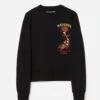 Maharishi 5248 Dragon Map Vintage Crew Sweat Black
