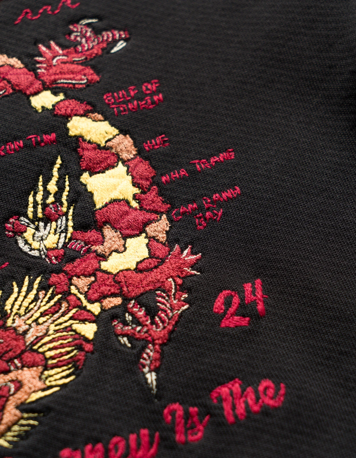 Maharishi 5248 Dragon Map Vintage Crew Sweat Black 5 Maharishi 5248 Dragon Map Vintage Crew Sweat Black - Image 5