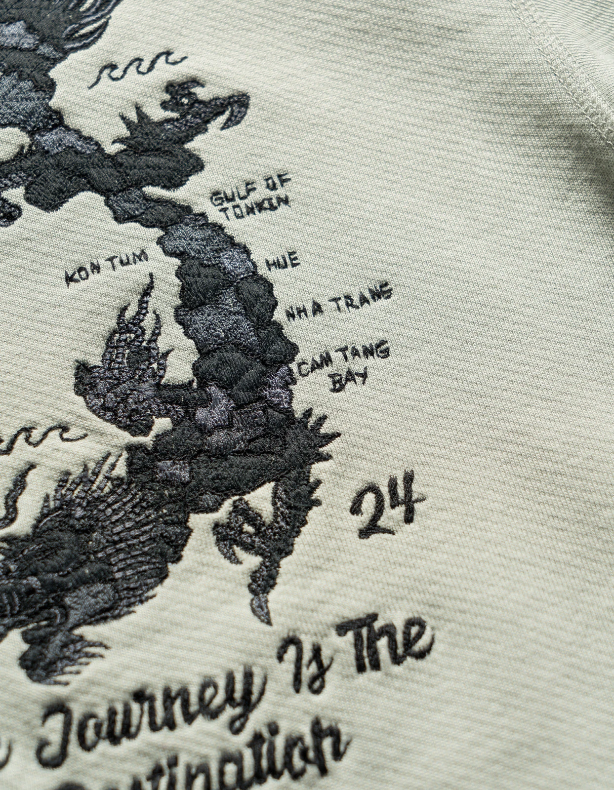 Maharishi 5248 Dragon Map Vintage Crew Sweat Sage 5 Maharishi 5248 Dragon Map Vintage Crew Sweat Sage - Image 5