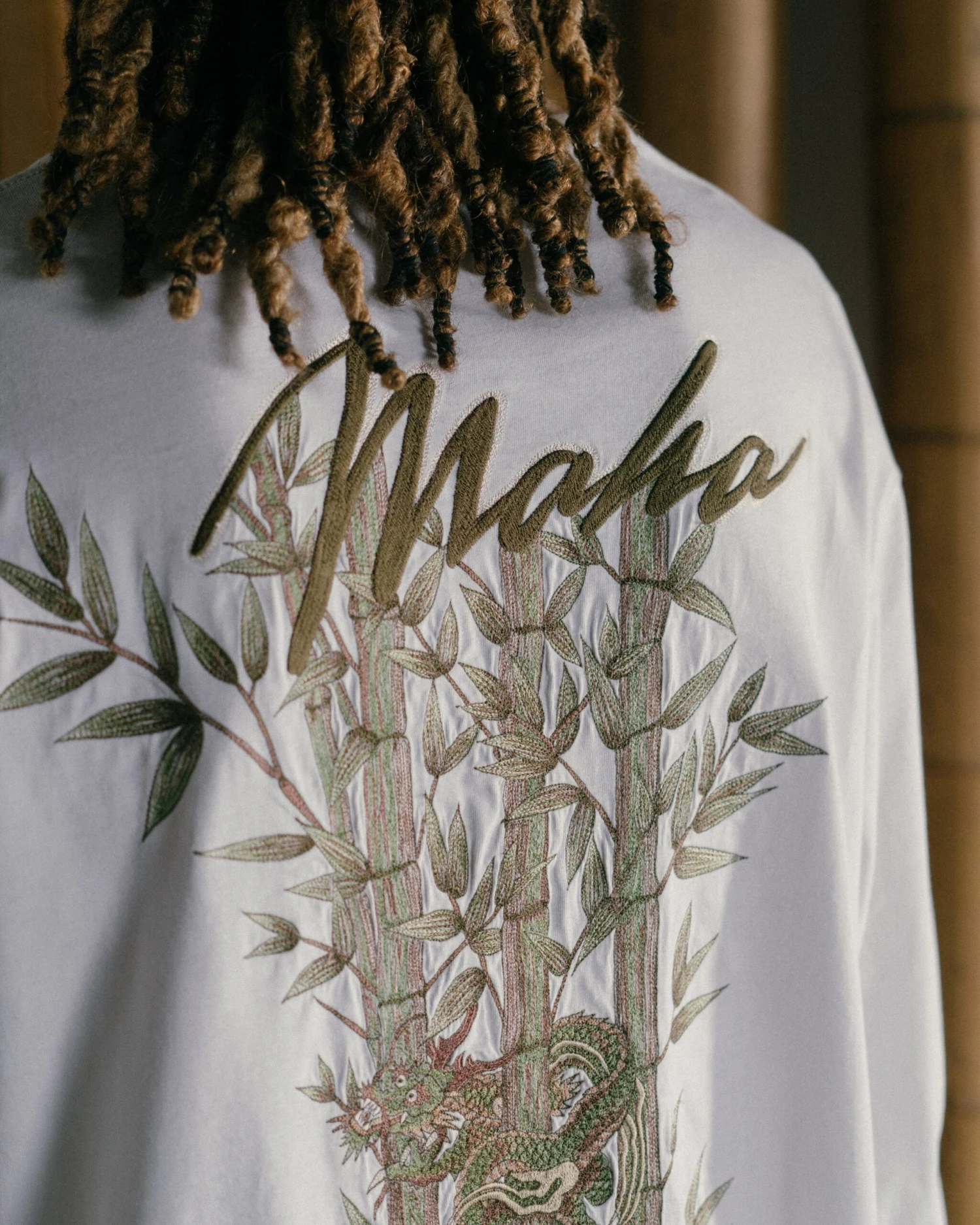 Maharishi 5080 Dragon Bamboo L/S T-Shirt White 10 Maharishi 5080 Dragon Bamboo L/S T-Shirt White - Image 10