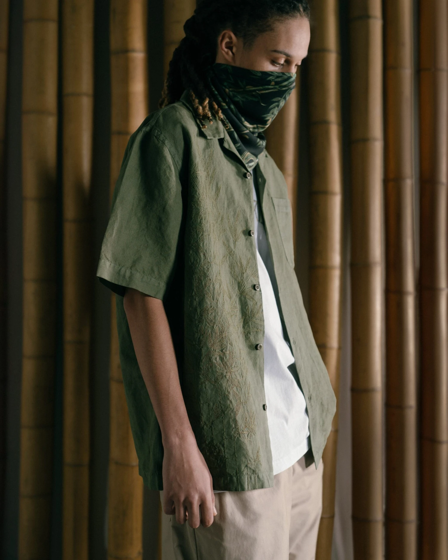 Maharishi 5078 Dragon Bamboo Hemp Shirt Olive OG-107F 12 Maharishi 5078 Dragon Bamboo Hemp Shirt Olive OG-107F - Image 12