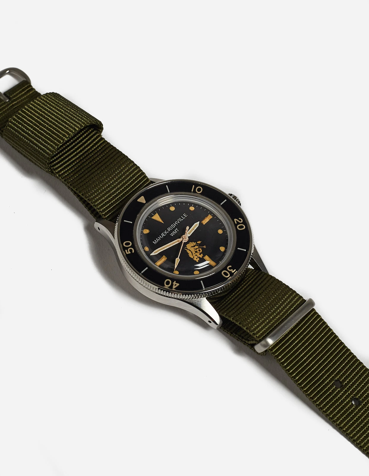 Maharishi 9372 Riverine Diver Watch Steel Case · Aged Dial Steel 3 Maharishi 9372 Riverine Diver Watch Steel Case · Aged Dial Steel - Image 3