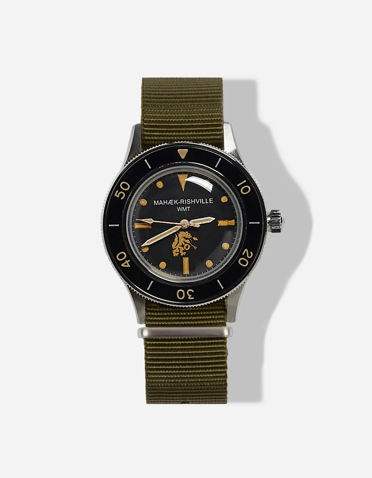 Maharishi 9372 Riverine Diver Watch Steel Case · Aged Dial Steel 1 Maharishi 9372 Riverine Diver Watch Steel Case · Aged Dial Steel