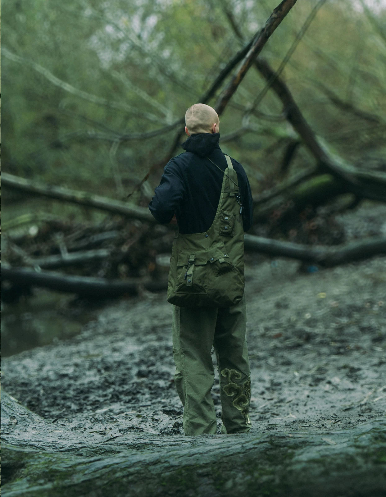Maharishi 1113 Maha M.A.L.I.C.E. Monk Sling Bag Olive 2 Maharishi 1113 Maha M.A.L.I.C.E. Monk Sling Bag Olive - Image 2