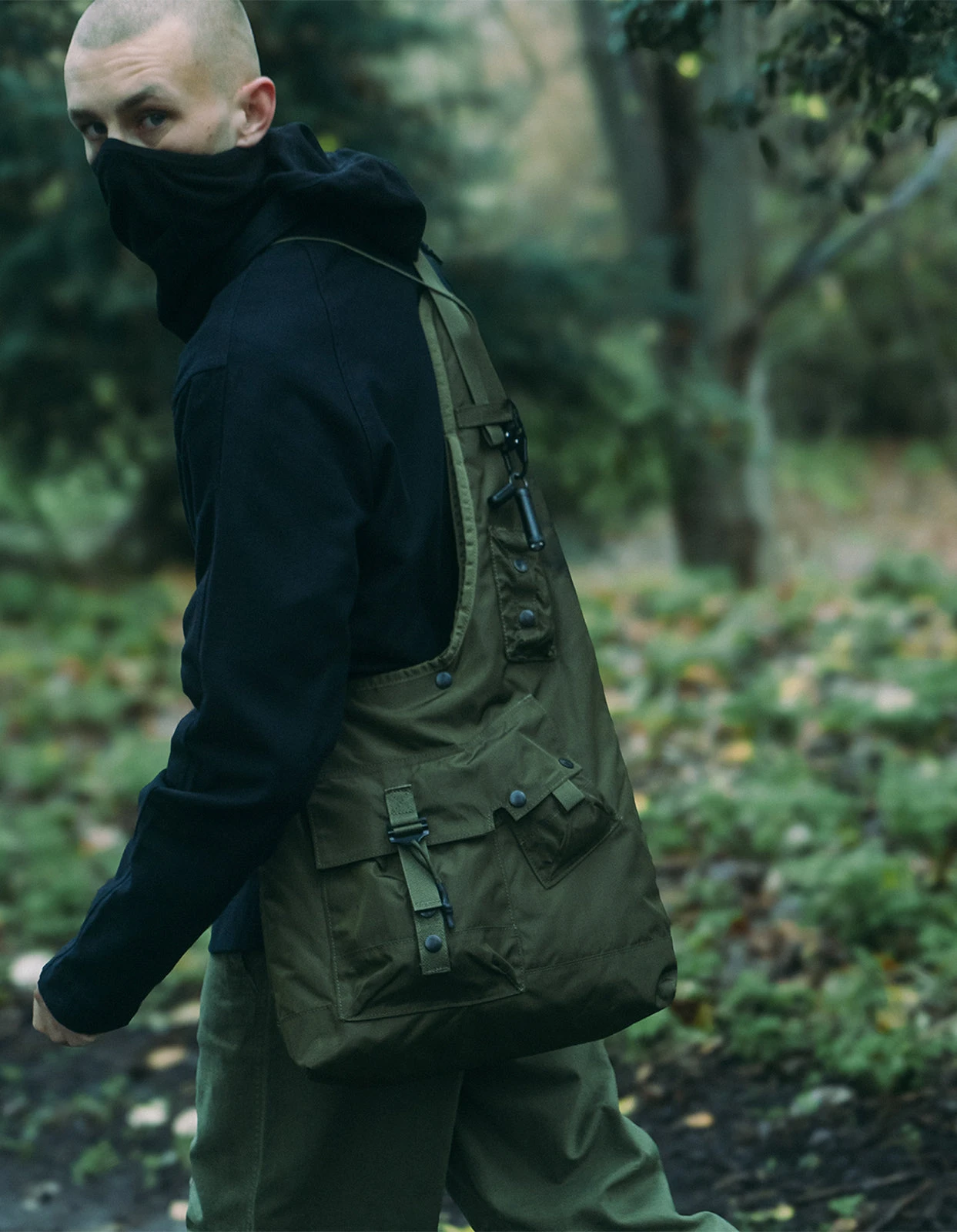 Maharishi 1113 Maha M.A.L.I.C.E. Monk Sling Bag Olive 3 Maharishi 1113 Maha M.A.L.I.C.E. Monk Sling Bag Olive - Image 3