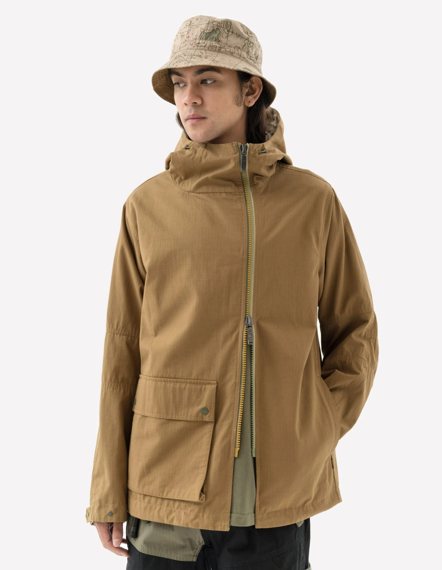Maharishi 5222 Reversible Cordura Asym Parka Mushroom/Desert 2 Maharishi 5222 Reversible Cordura Asym Parka Mushroom/Desert - Image 2