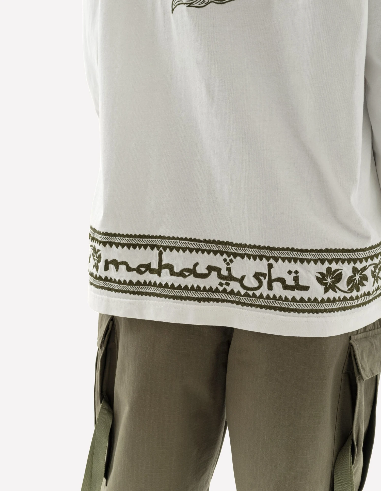 Maharishi 5243 Thar Dragon L/S T-Shirt White 5 Maharishi 5243 Thar Dragon L/S T-Shirt White - Image 5