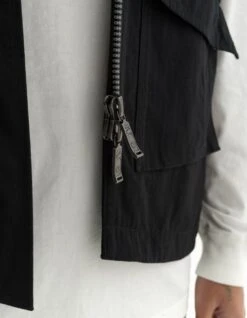 Maharishi 5223 Cordura Asym Armour Vest Black/Subdued Night -Maharishi Shop pre aw24 31 october 011123 0889