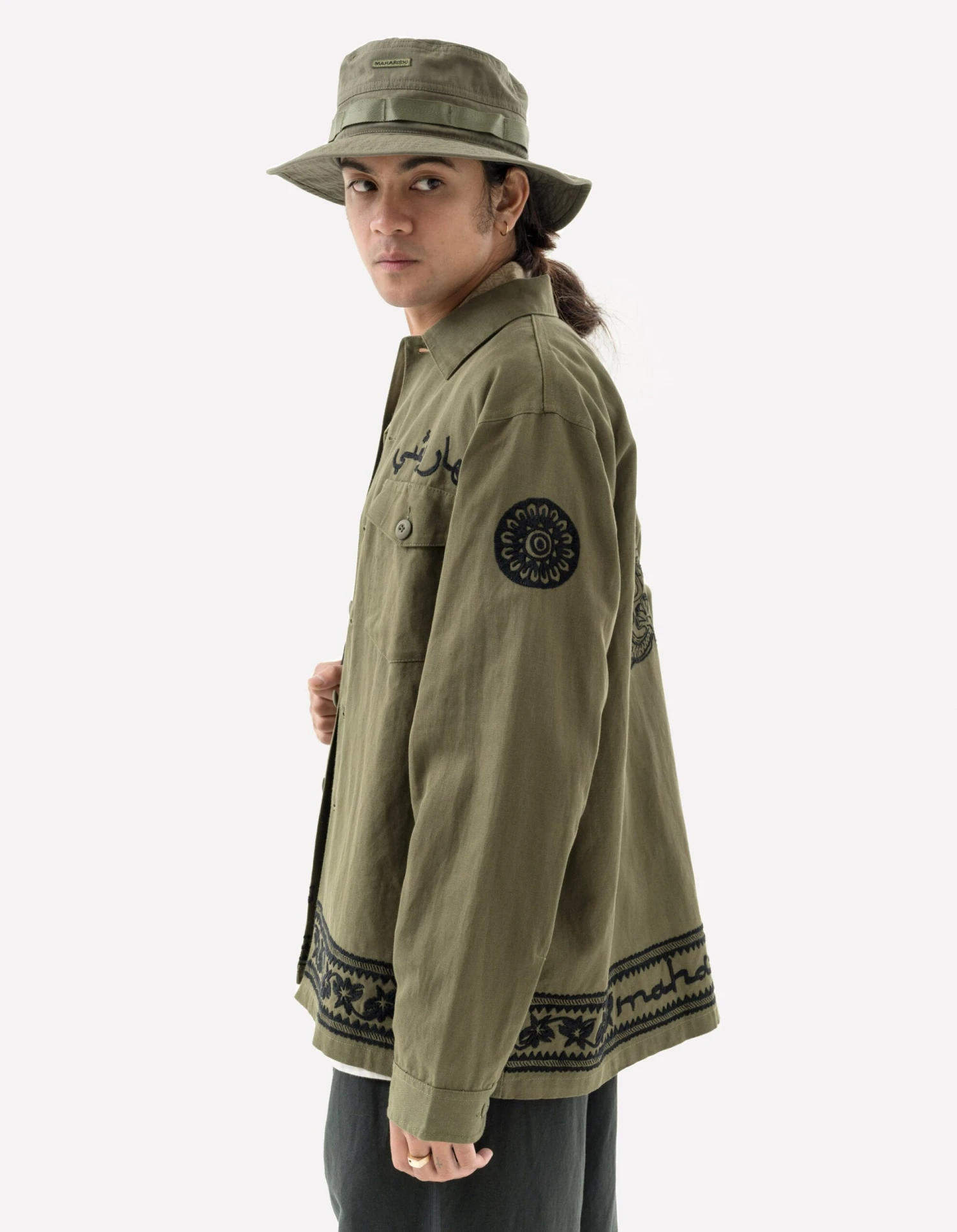 Maharishi 5237 Thar Dragon Utility Shirt Olive OG-107F 6 Maharishi 5237 Thar Dragon Utility Shirt Olive OG-107F - Image 6