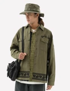 Maharishi 5237 Thar Dragon Utility Shirt Olive OG-107F 19 Maharishi 5237 Thar Dragon Utility Shirt Olive OG-107F -Maharishi Shop pre aw24 31 october 011123 1260