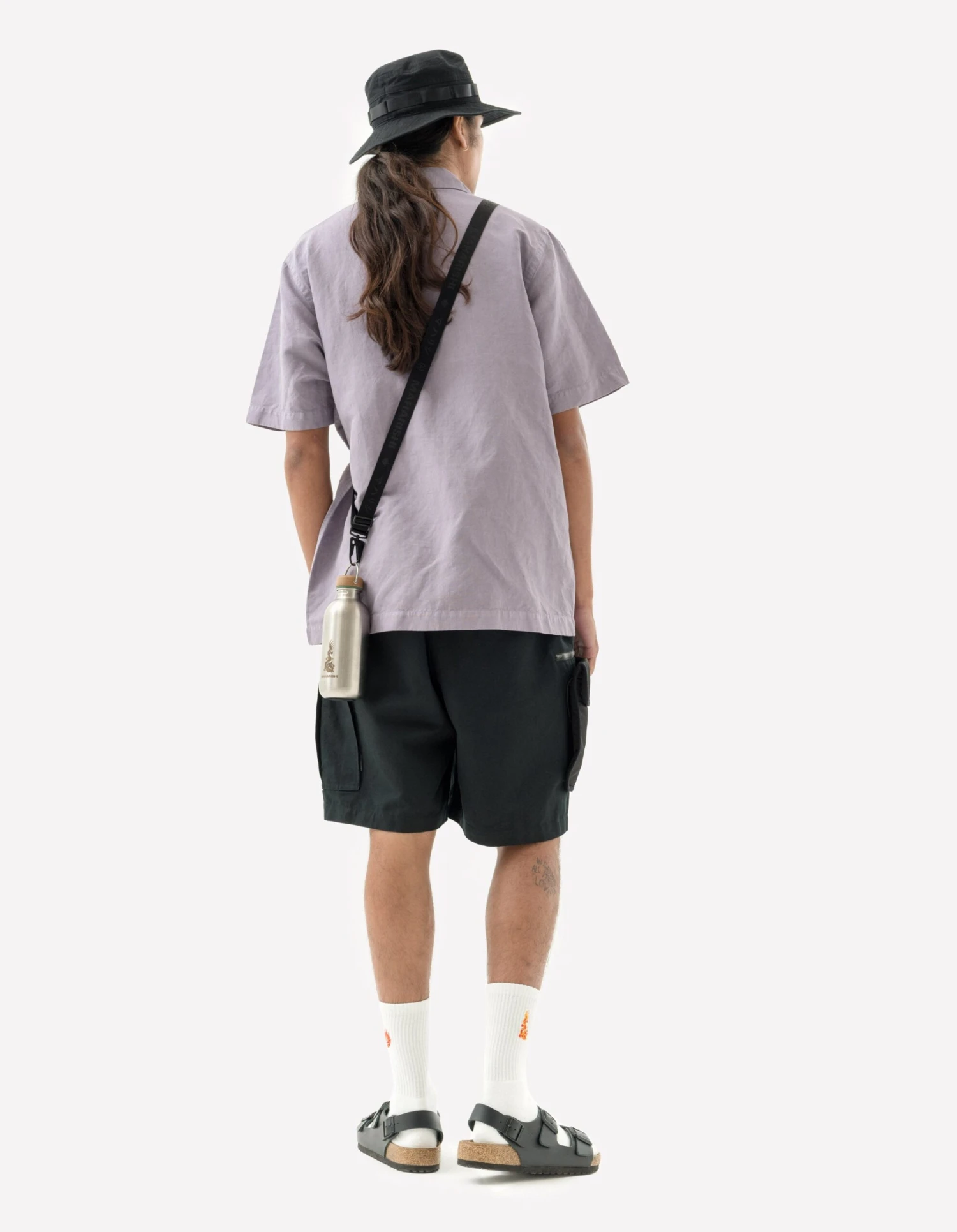 Maharishi 5211 Hemp Camp Collar Shirt Purple Ash 3 Maharishi 5211 Hemp Camp Collar Shirt Purple Ash - Image 3