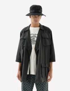Maharishi 5210 Hemp Jungle Kimono Overshirt Black -Maharishi Shop pre aw24 31 october 011123 2034 215a4835 500b 44b3 989a cb987c3a07e9