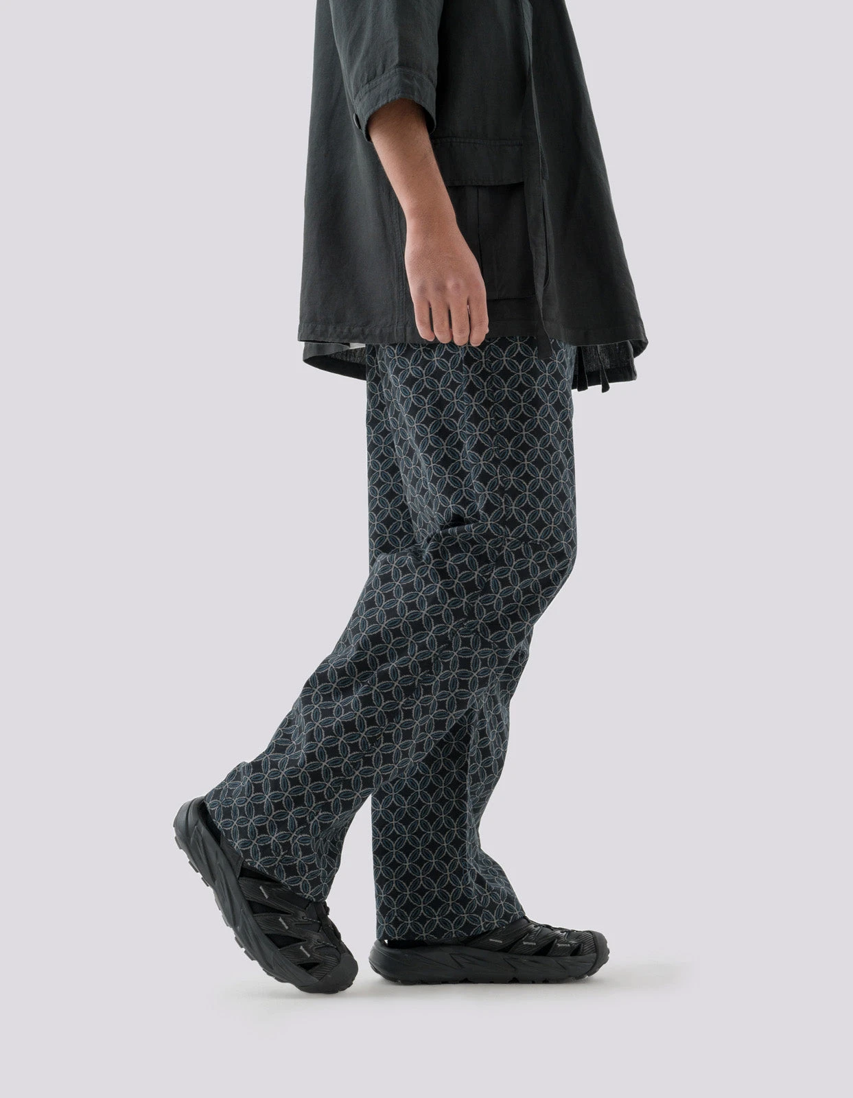 Maharishi 5208 Wagara Asym Loose Track Pants Black 5 Maharishi 5208 Wagara Asym Loose Track Pants Black - Image 5
