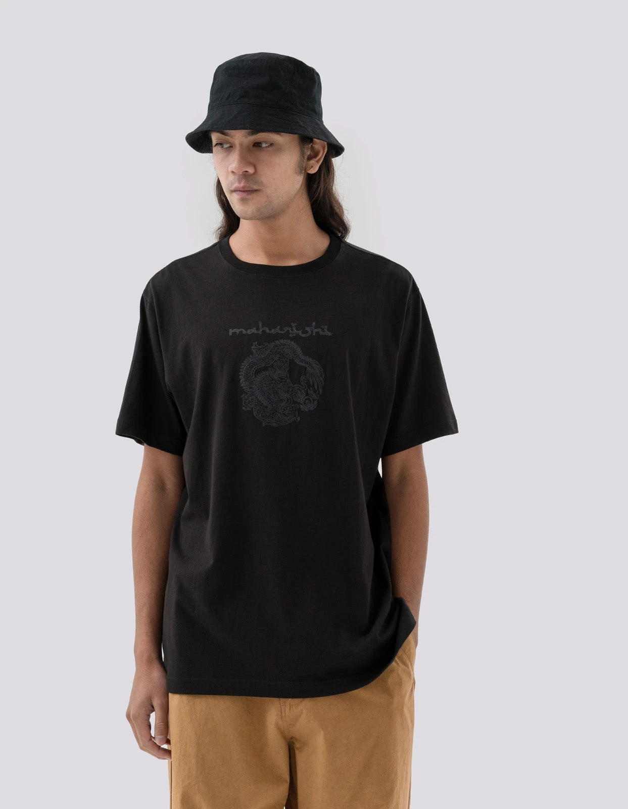 Maharishi 5242 Thar Dragon Embroidered T-Shirt Black 2 Maharishi 5242 Thar Dragon Embroidered T-Shirt Black - Image 2