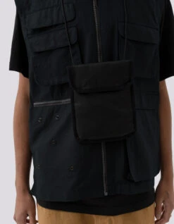 Maharishi 5201 Hemp Utility Vest Black -Maharishi Shop pre aw24 31 october 021123 2849