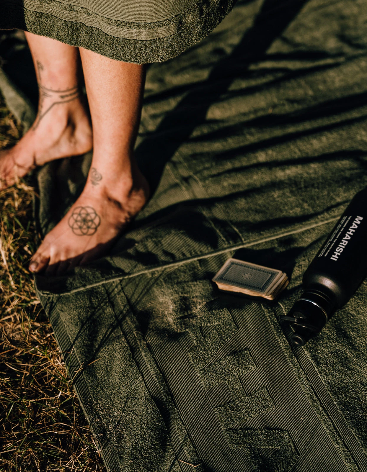 Maharishi 9369 Towel 40 X 80cm · Organic Cotton Olive 8 Maharishi 9369 Towel 40 X 80cm · Organic Cotton Olive - Image 8