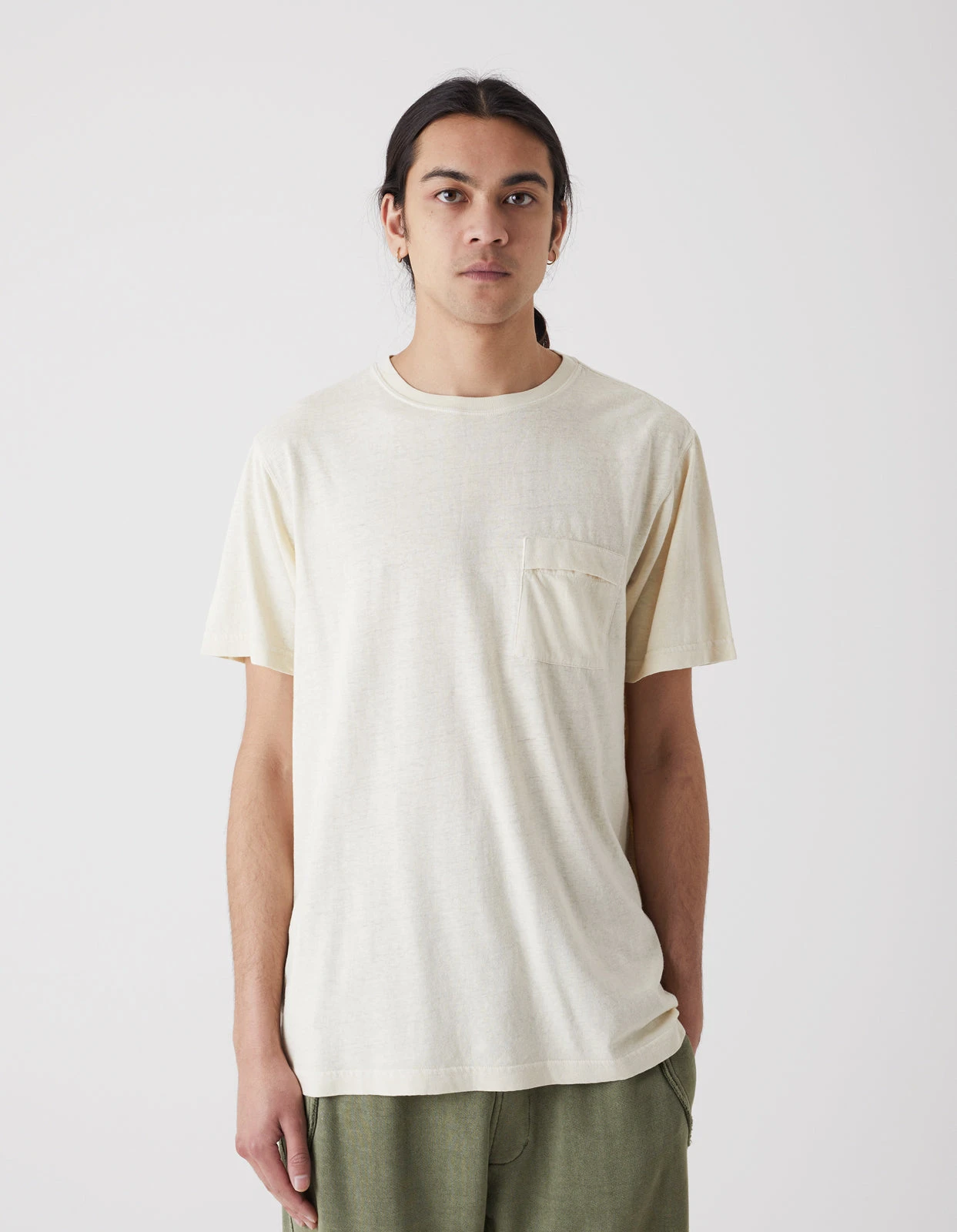 Maharishi 7021 Hemp Organic Pocket T-Shirt Ecru 3 Maharishi 7021 Hemp Organic Pocket T-Shirt Ecru - Image 3