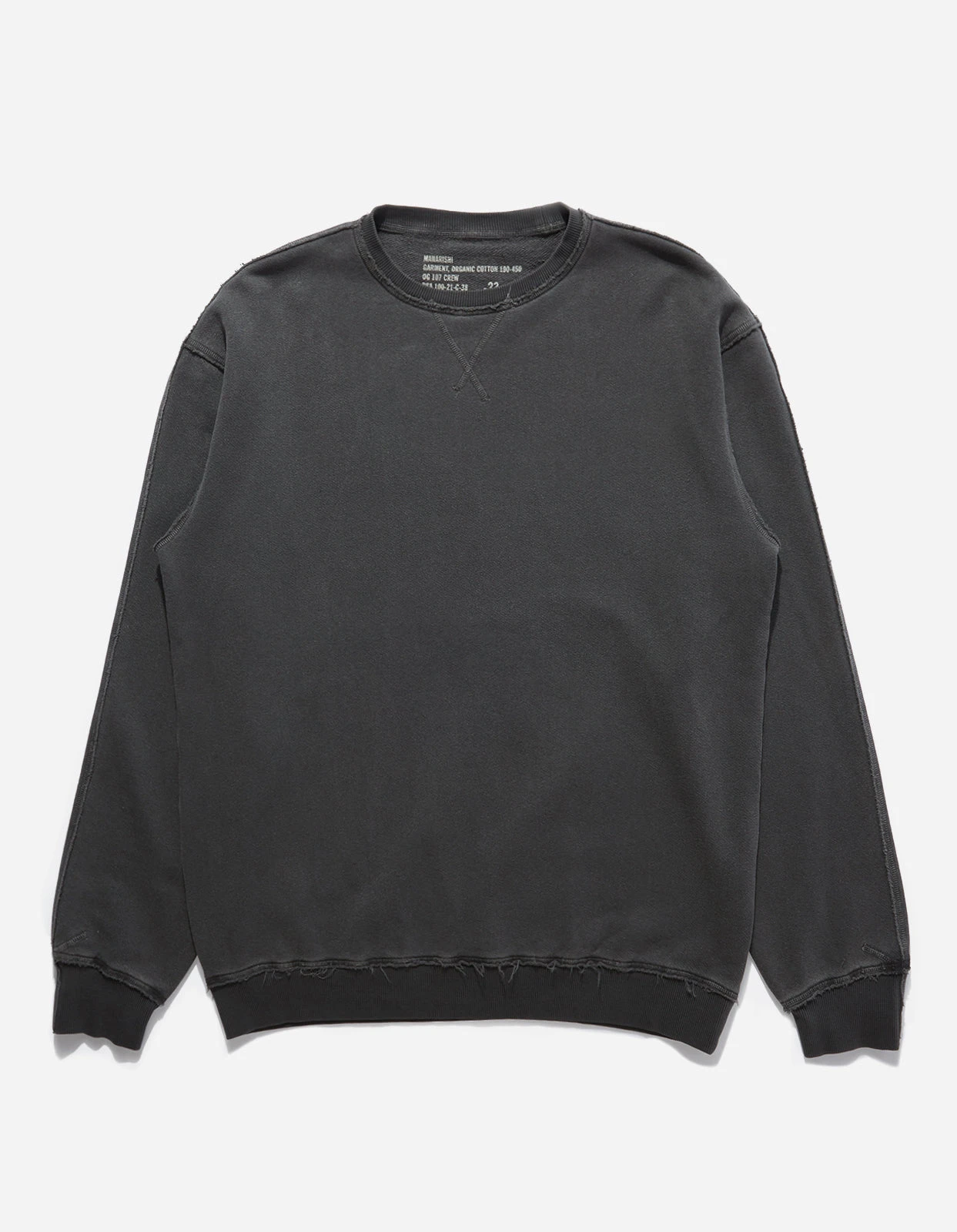 Maharishi 8011 Hemp Organic Crew Sweat Black 1 Maharishi 8011 Hemp Organic Crew Sweat Black