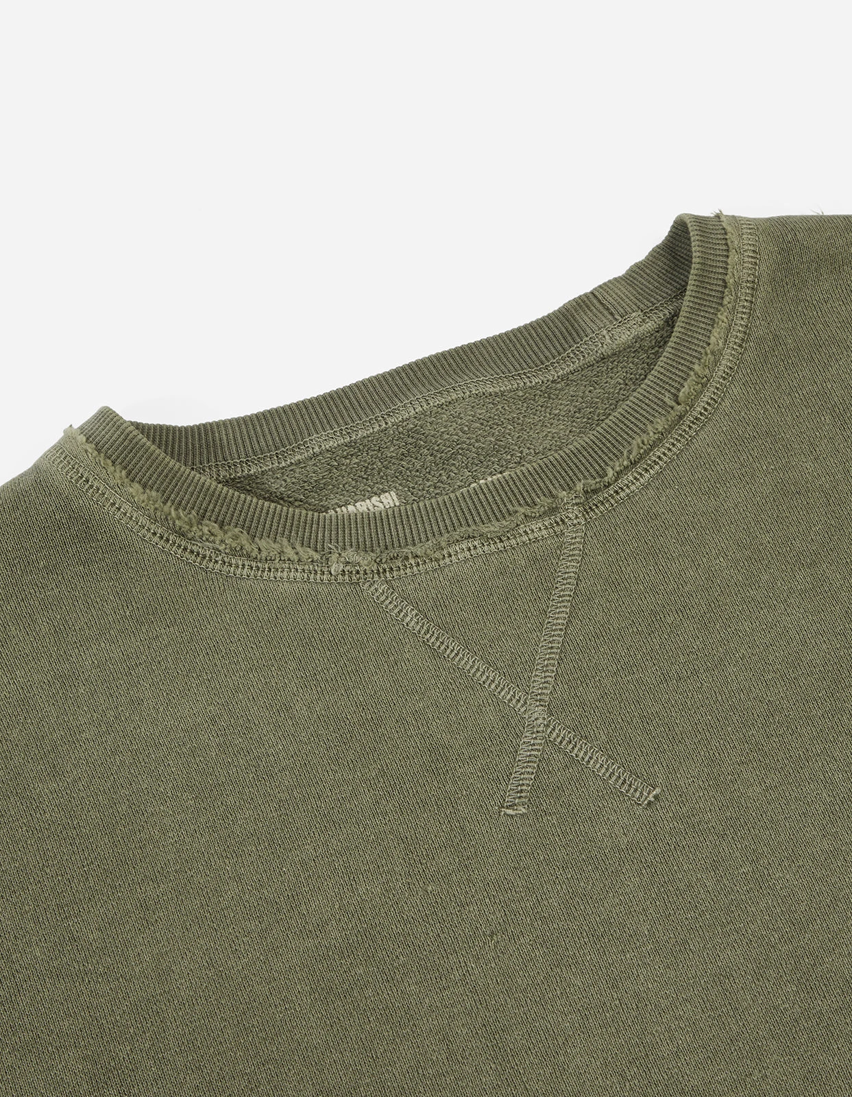 Maharishi 8011 Hemp Organic Crew Sweat Olive OG-107F 4 Maharishi 8011 Hemp Organic Crew Sweat Olive OG-107F - Image 4
