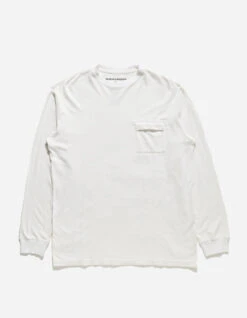 Maharishi 8010 Hemp Organic L/S Pocket T-Shirt White