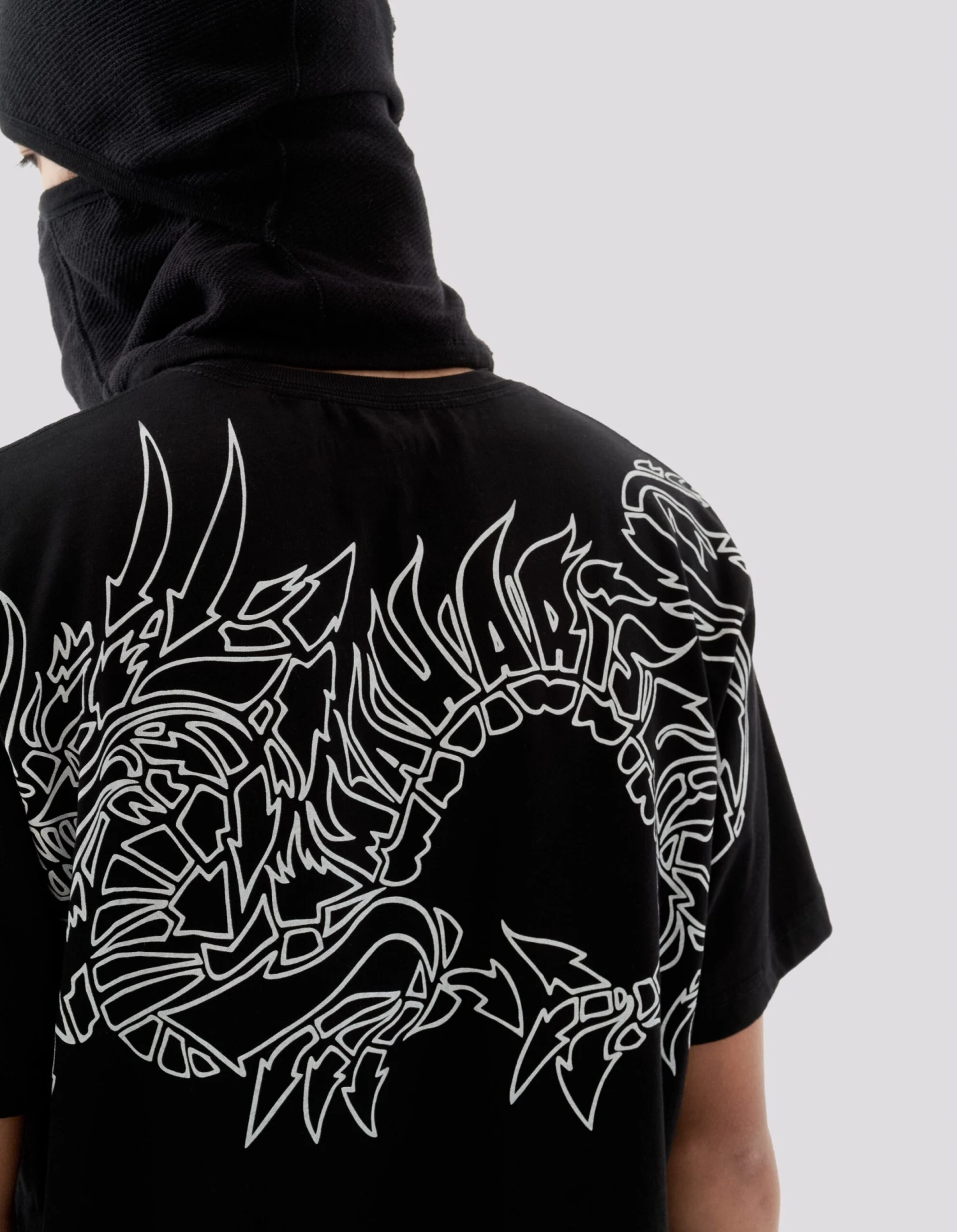 Maharishi 1256 Distorted Dragon T-Shirt · Guest Artist: Kay One Black 4 Maharishi 1256 Distorted Dragon T-Shirt · Guest Artist: Kay One Black - Image 4