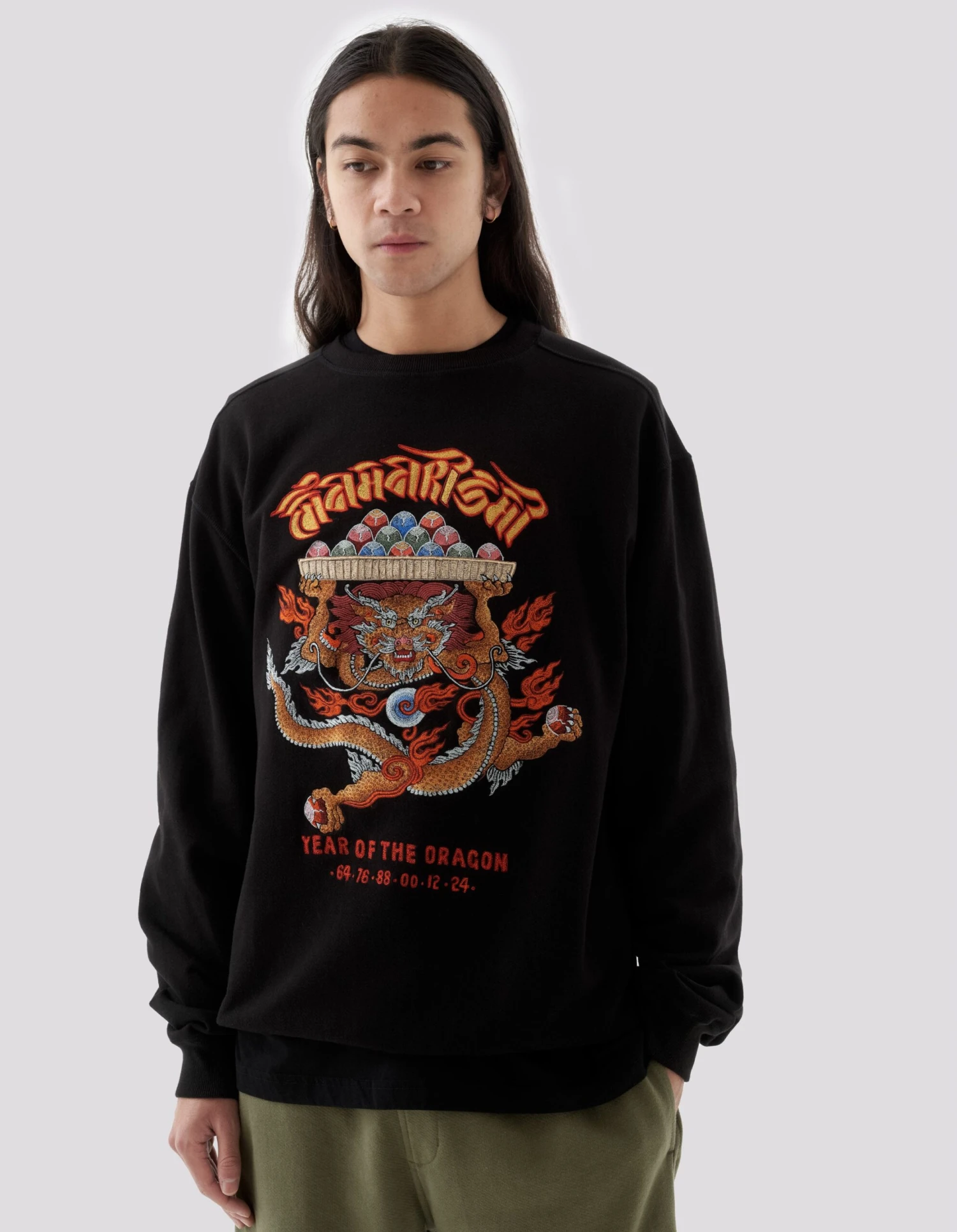 Maharishi 5015 Abundance Dragon Crew Sweat Black 2 Maharishi 5015 Abundance Dragon Crew Sweat Black - Image 2