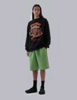 Maharishi 5007 Hemp Asym Loose Track Shorts Bamboo Green 16 Maharishi 5007 Hemp Asym Loose Track Shorts Bamboo Green -Maharishi Shop ss24160 5023