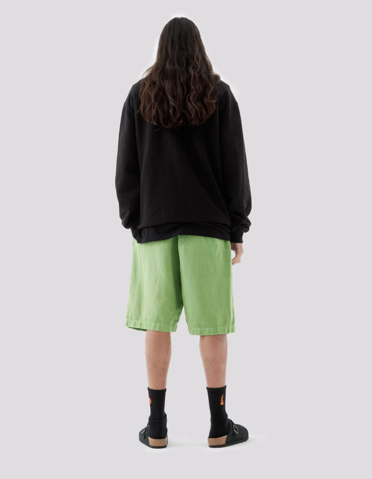 Maharishi 5007 Hemp Asym Loose Track Shorts Bamboo Green 6 Maharishi 5007 Hemp Asym Loose Track Shorts Bamboo Green - Image 6