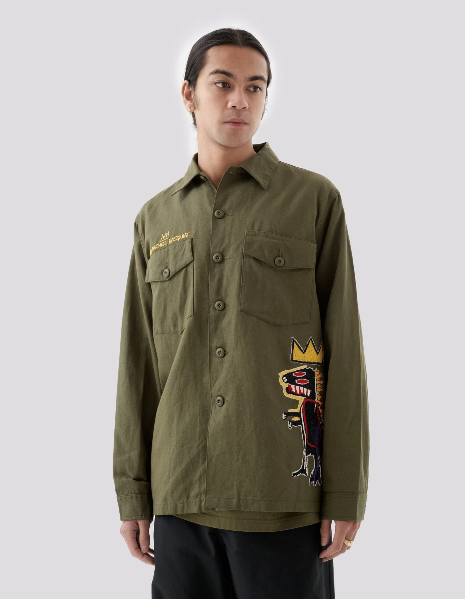 5124 Pez Dispenser Mil Shirt · Maharishi X Jean-Michel Basquiat Olive 2 5124 Pez Dispenser Mil Shirt · Maharishi X Jean-Michel Basquiat Olive - Image 2
