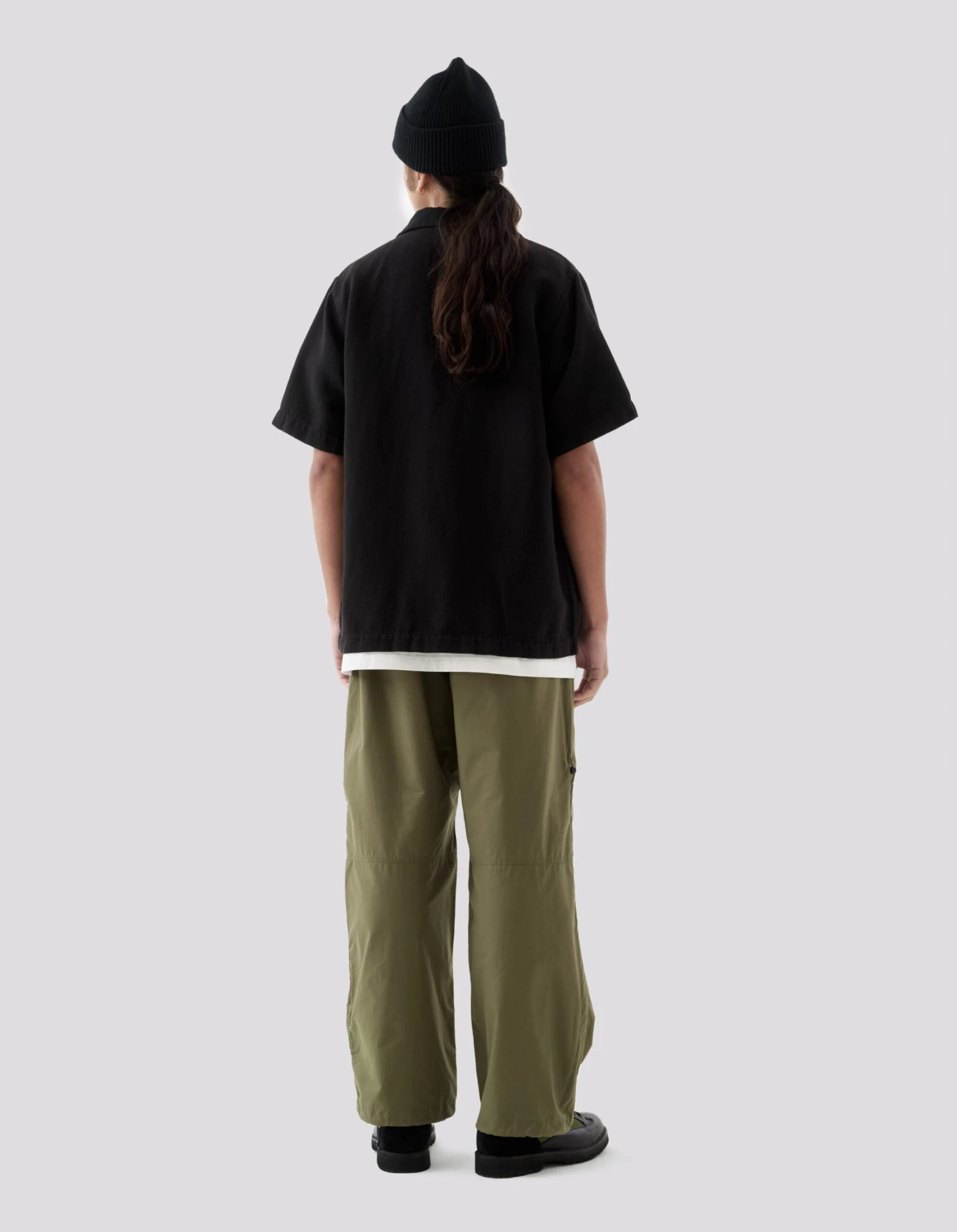 Maharishi 5005 Hemp Camp Collar Shirt Black 5 Maharishi 5005 Hemp Camp Collar Shirt Black - Image 5