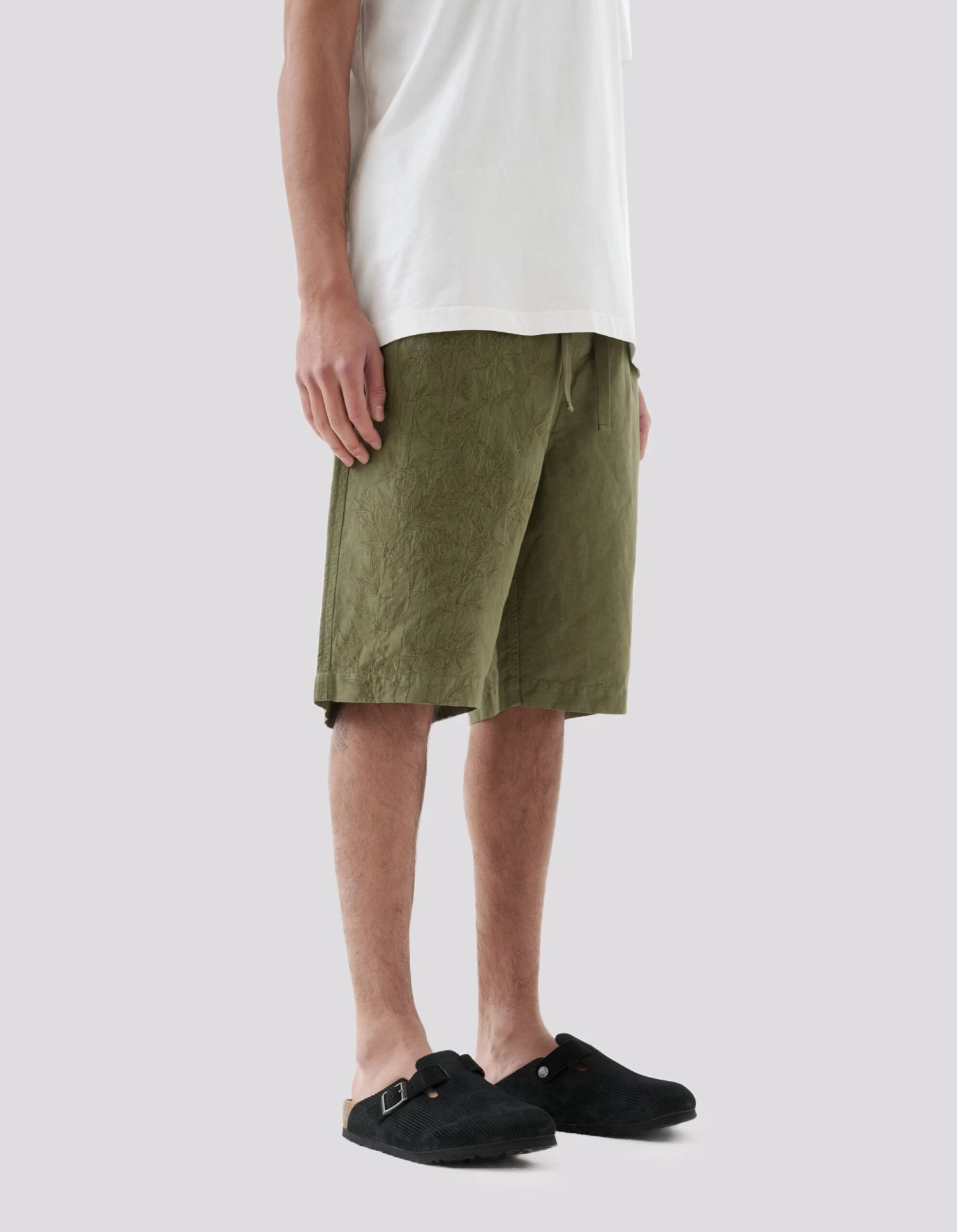 Maharishi 5121 Dragon Bamboo Hemp Track Shorts Olive OG-107F 3 Maharishi 5121 Dragon Bamboo Hemp Track Shorts Olive OG-107F - Image 3