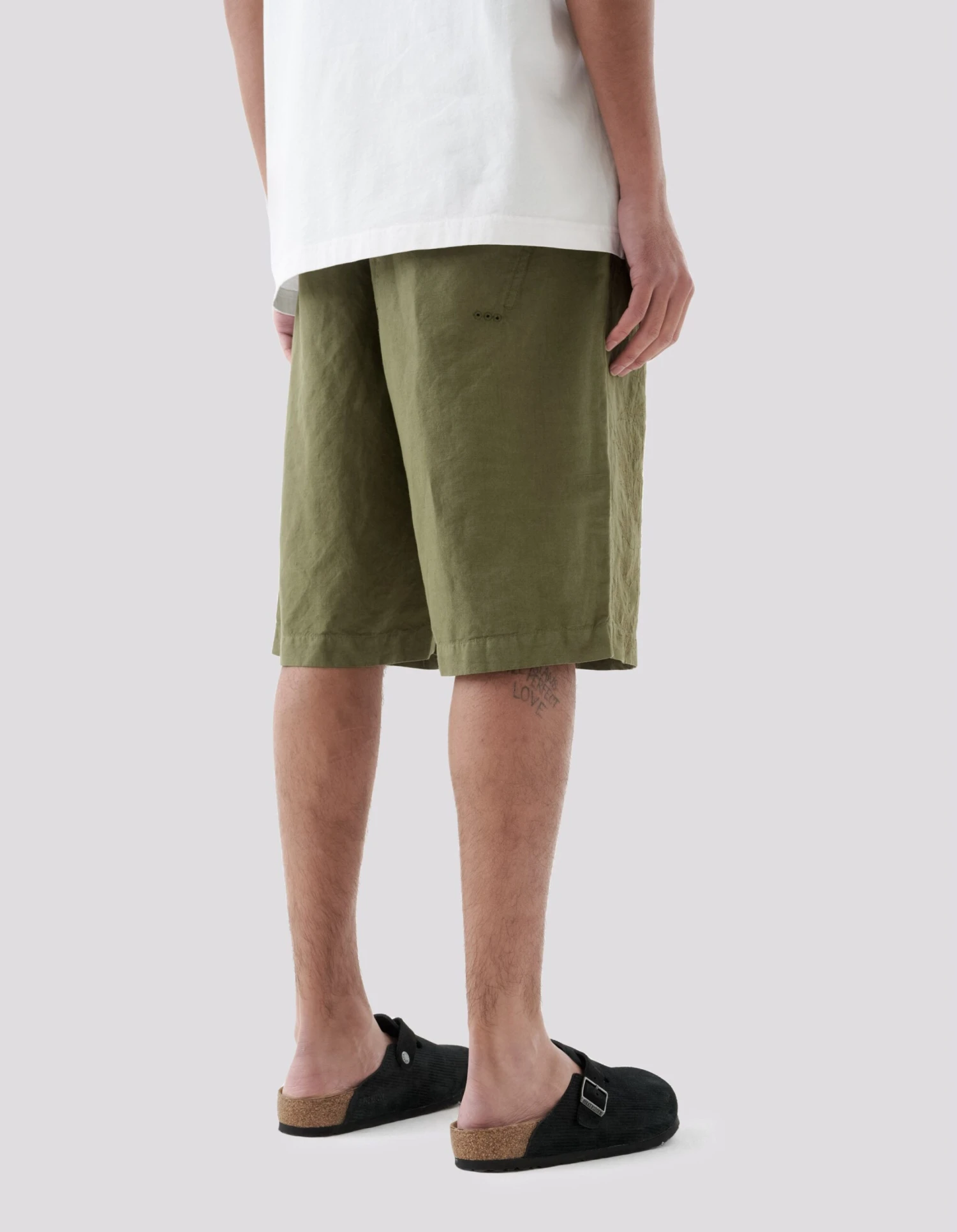 Maharishi 5121 Dragon Bamboo Hemp Track Shorts Olive OG-107F 4 Maharishi 5121 Dragon Bamboo Hemp Track Shorts Olive OG-107F - Image 4