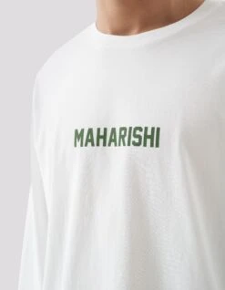 Maharishi 1277 Woodblock Dragon L/S T-Shirt White 12 Maharishi 1277 Woodblock Dragon L/S T-Shirt White -Maharishi Shop ss24635 5568