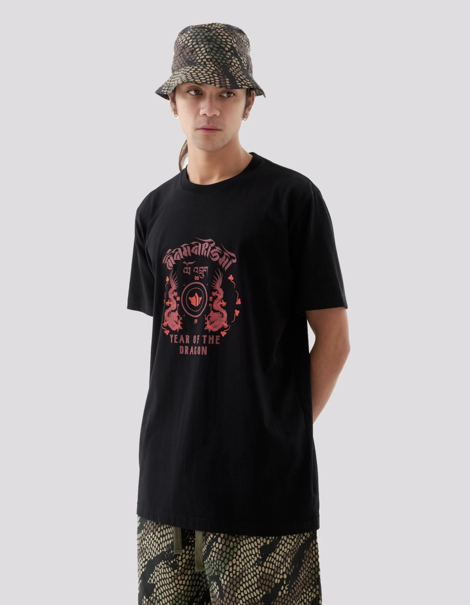 Maharishi 1293 Dragon Anniversary T-Shirt Black 2 Maharishi 1293 Dragon Anniversary T-Shirt Black - Image 2