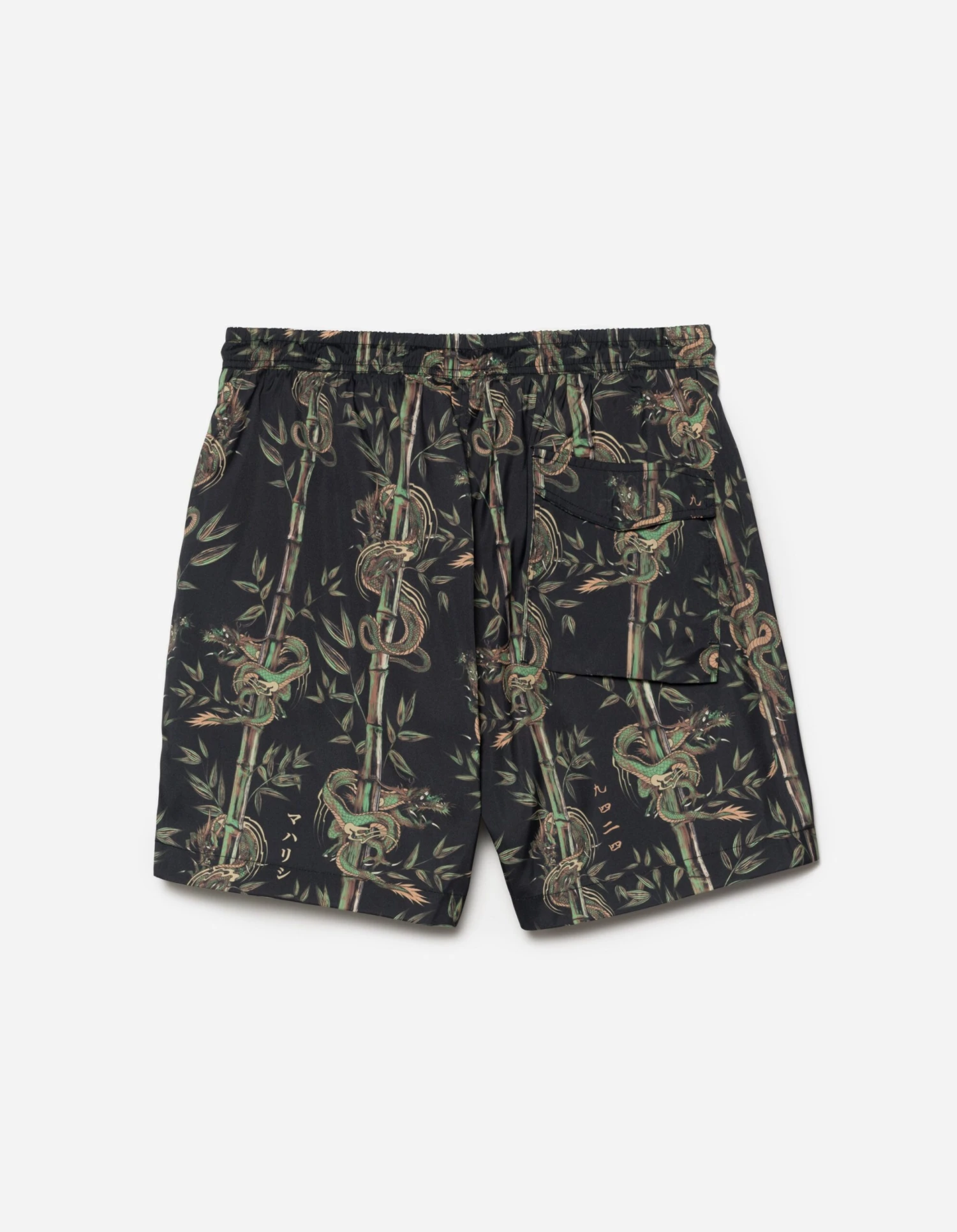 Maharishi 1272 Dragon Bamboo Swim Shorts Black 4 Maharishi 1272 Dragon Bamboo Swim Shorts Black - Image 4