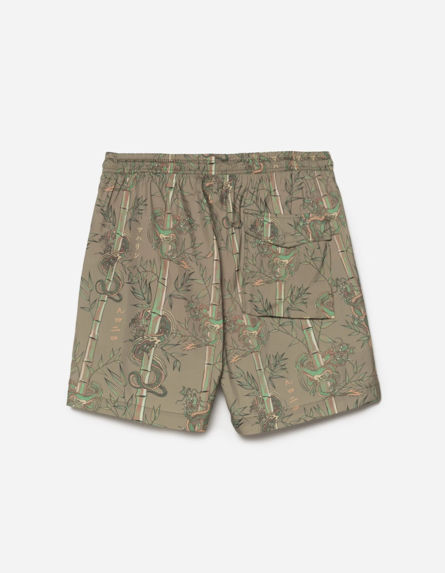 Maharishi 1272 Dragon Bamboo Swim Shorts Olive 4 Maharishi 1272 Dragon Bamboo Swim Shorts Olive - Image 4