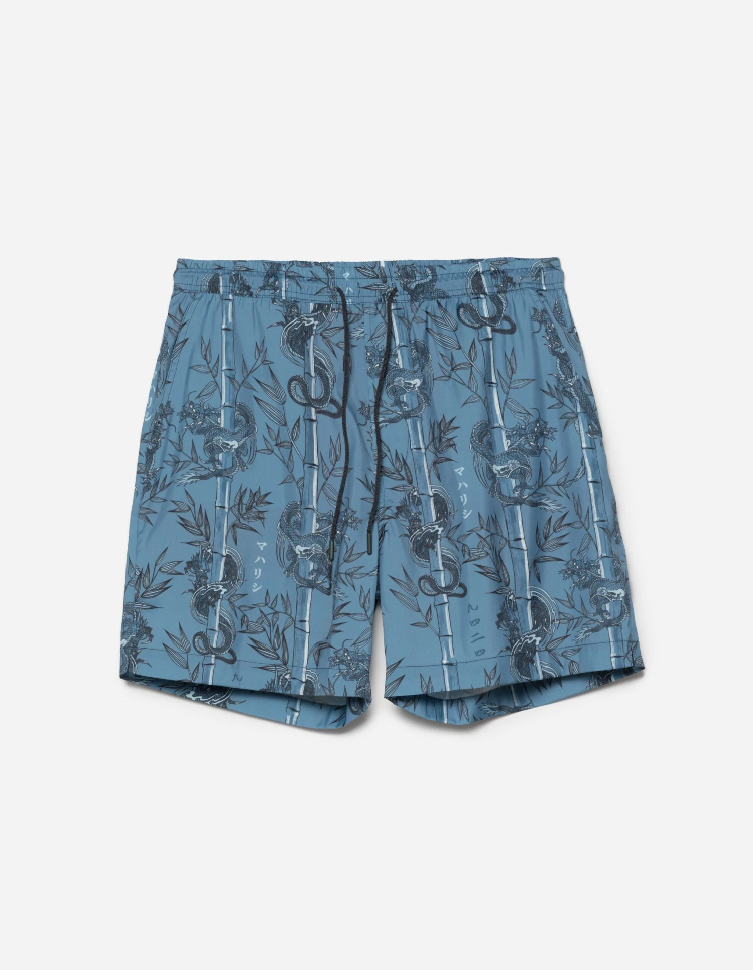 Maharishi 1272 Dragon Bamboo Swim Shorts Subdued Blue 1 Maharishi 1272 Dragon Bamboo Swim Shorts Subdued Blue
