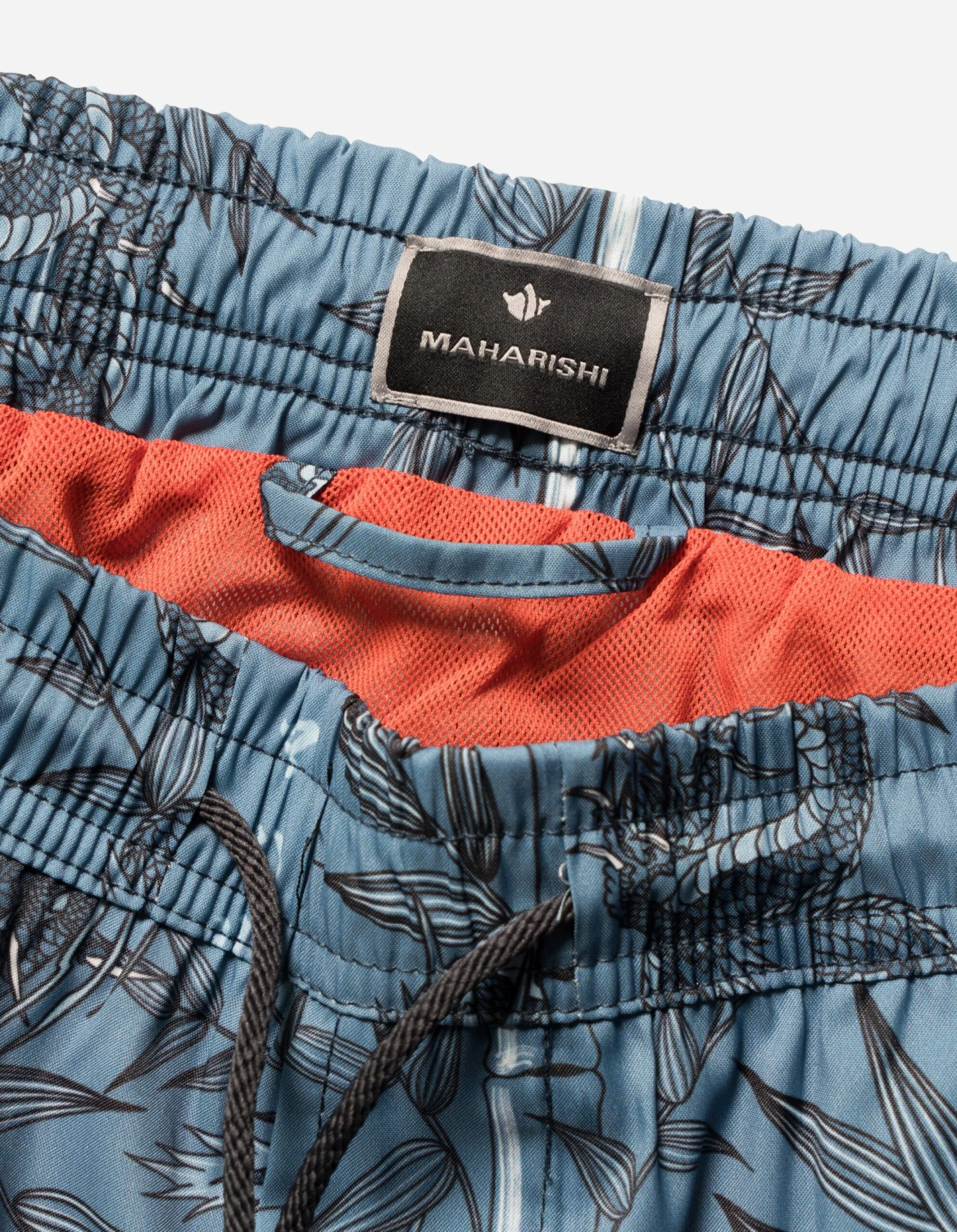 Maharishi 1272 Dragon Bamboo Swim Shorts Subdued Blue 6 Maharishi 1272 Dragon Bamboo Swim Shorts Subdued Blue - Image 6