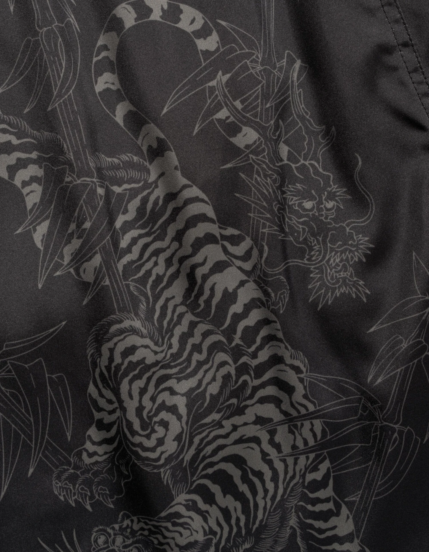 Maharishi 1274 Bamboo Tiger Swim Shorts Black 6 Maharishi 1274 Bamboo Tiger Swim Shorts Black - Image 6