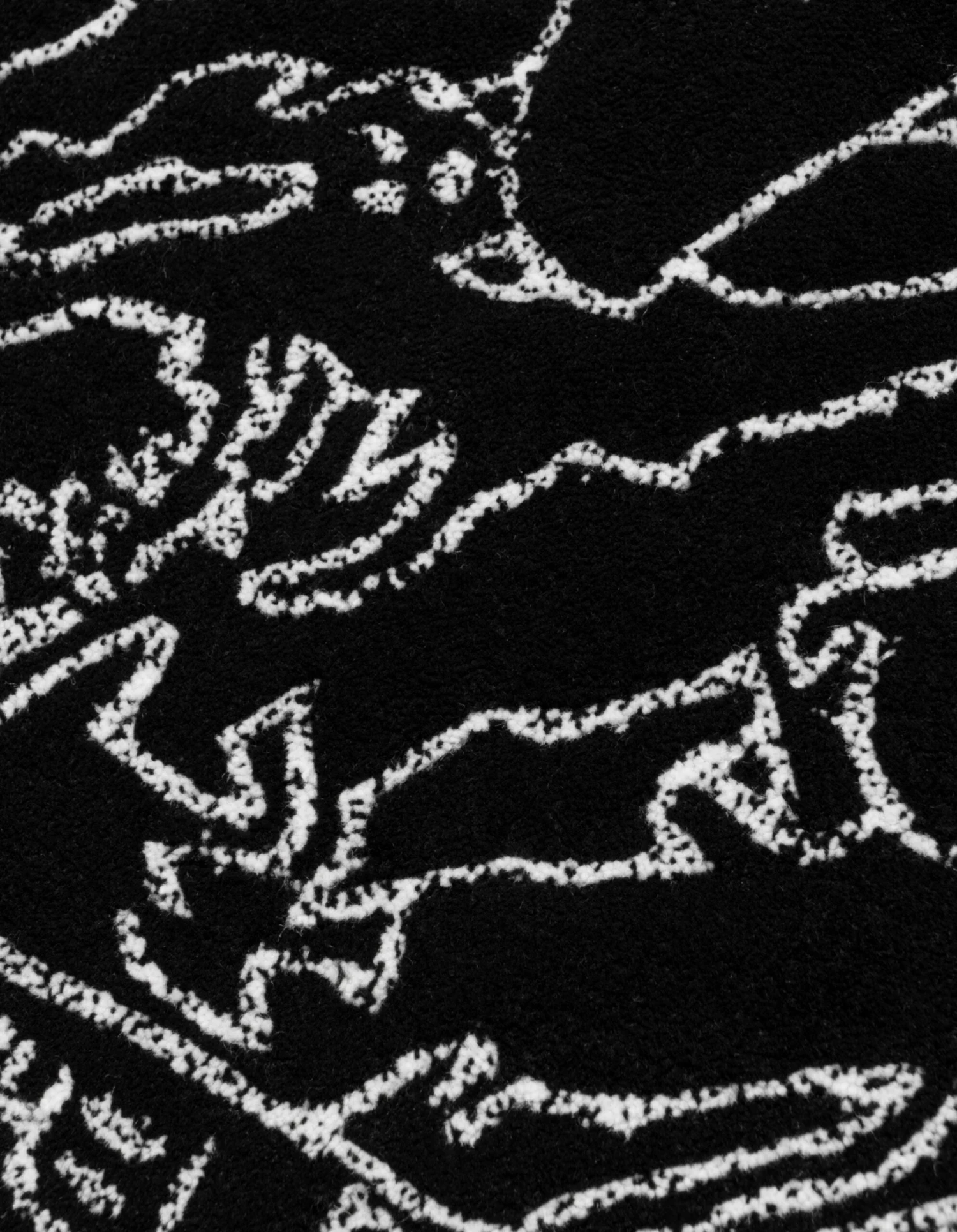 Maharishi 1309 Maha Basquiat Chalk Crown Rug Black 3 Maharishi 1309 Maha Basquiat Chalk Crown Rug Black - Image 3