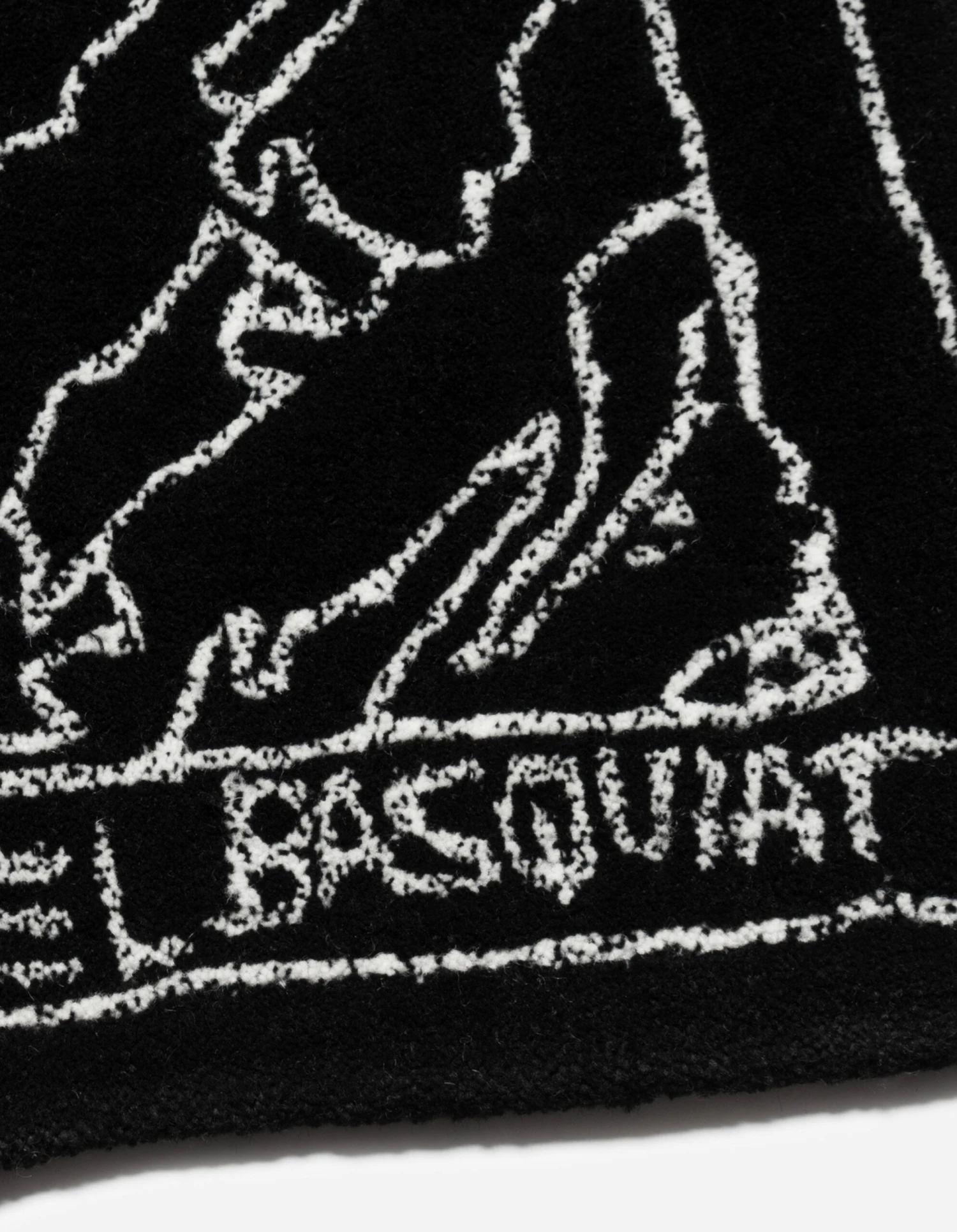 Maharishi 1309 Maha Basquiat Chalk Crown Rug Black 2 Maharishi 1309 Maha Basquiat Chalk Crown Rug Black - Image 2