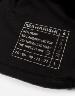 Maharishi 5000 Kesagiri Hemp Oversized T-Shirt Black BLK-108F 17 Maharishi 5000 Kesagiri Hemp Oversized T-Shirt Black BLK-108F -Maharishi Shop ss24 5000 black 70