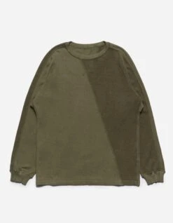 Maharishi 5001 Kesagiri Hemp Crew Sweat Olive OG-107F