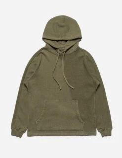 Maharishi Shop 10 Maharishi 5002 Kesagiri Hemp Hooded Sweat Olive OG-107F