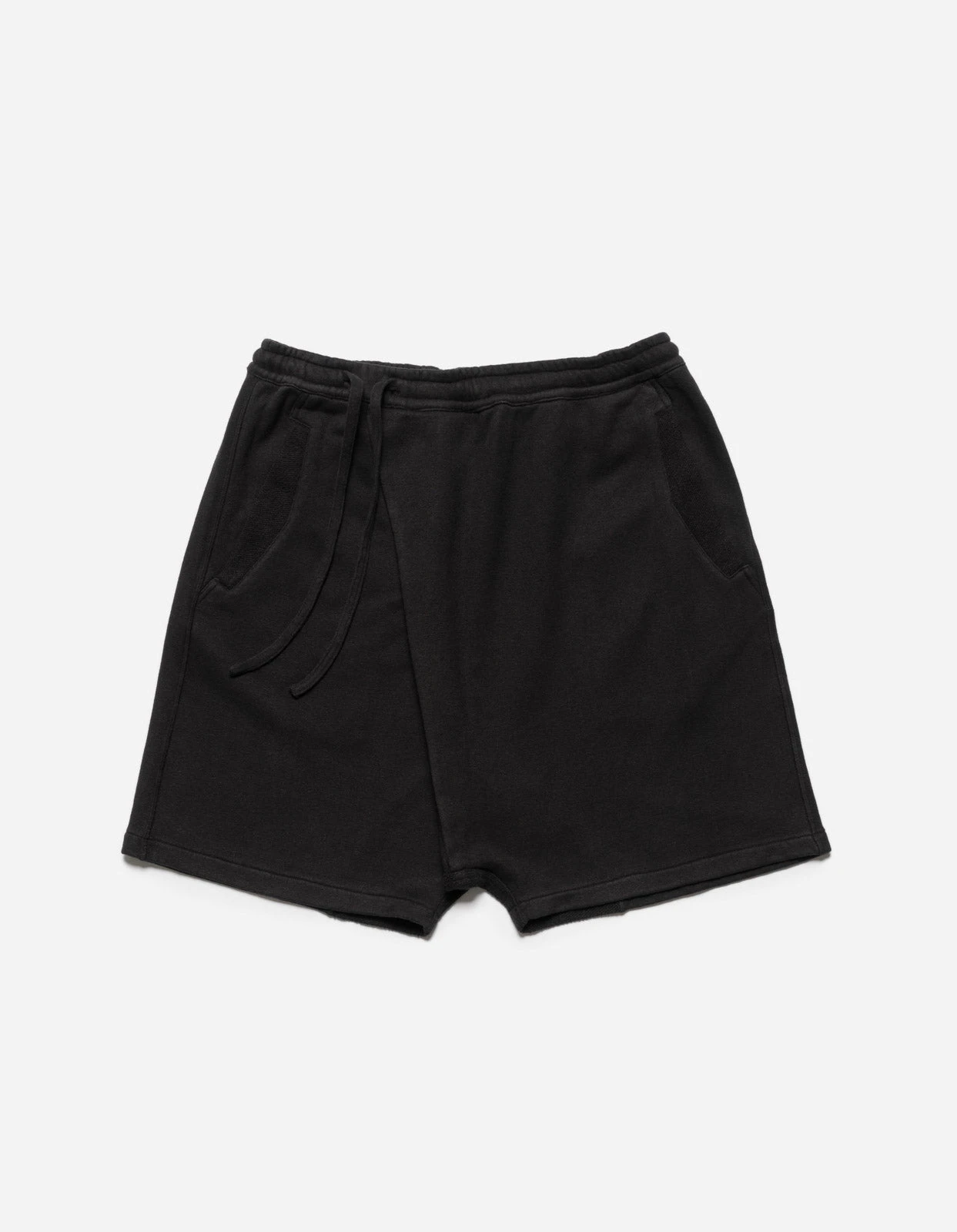Maharishi 5004 Kesagiri Hemp Sweat Shorts Black BLK-108F 1 Maharishi 5004 Kesagiri Hemp Sweat Shorts Black BLK-108F