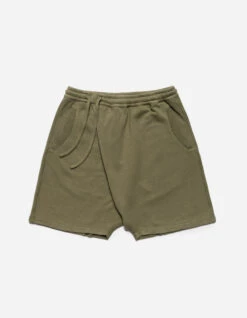 Maharishi 5004 Kesagiri Hemp Sweat Shorts Olive OG-107F